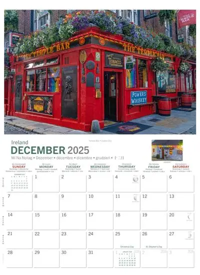 Irish Pubs 2025 Calendar